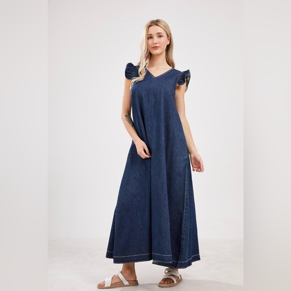 Navy Blue Maxi Dress